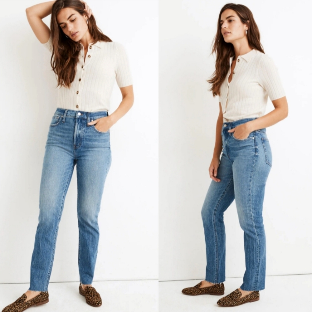 Madewell The Perfect Vintage Raw Hem Jeans